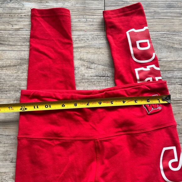 UW Madison Leggings Wisconsin Red White Badgers LoudMouth School Spirit S/M - Picture 9 of 10